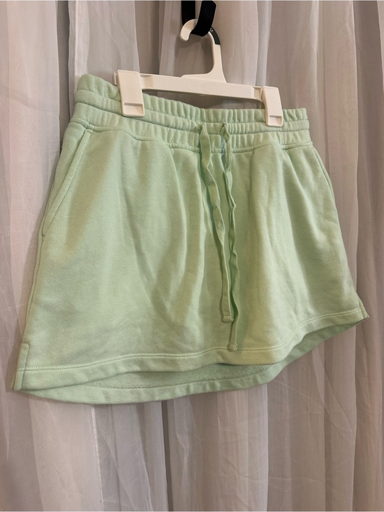 Rae Mode Pants - Rae Mode Women's Mint Drawstring Sweat Athletic Skort with drawstring waist